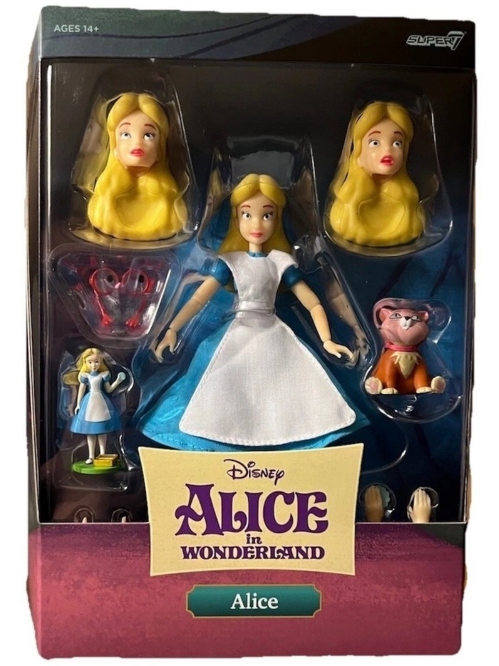Disney Alice in Wonderland 7” Super7 Ultimates - Alice and Accessories NIB